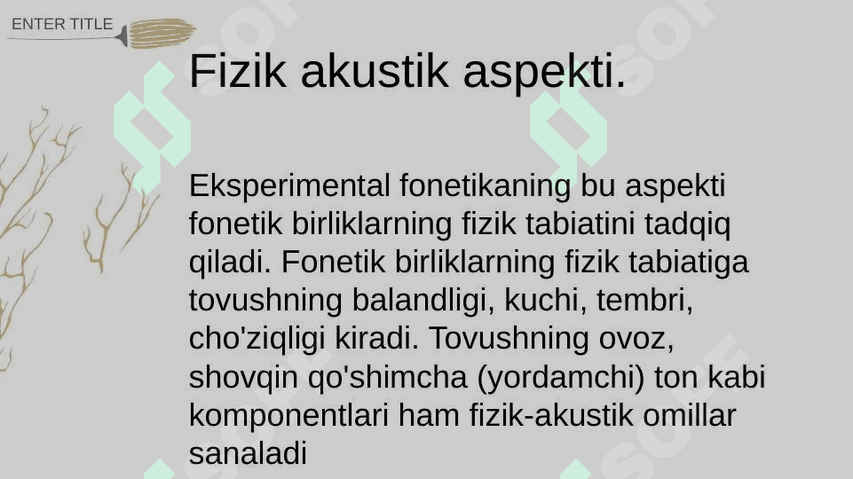 Fonetikaning to‘rt aspekti Ona tili 4