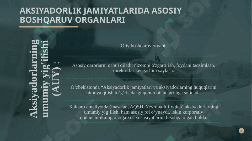 AKSIYADORLIK JAMIYATLARIDA BOSHQARUV ORGANLARI 3