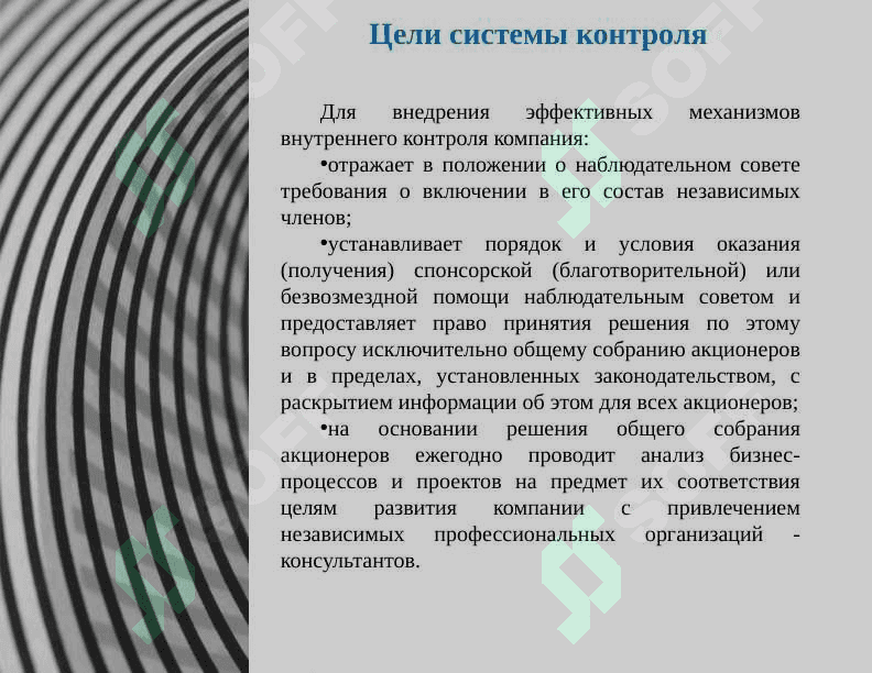 Система контроля в корпоративном управлении 3