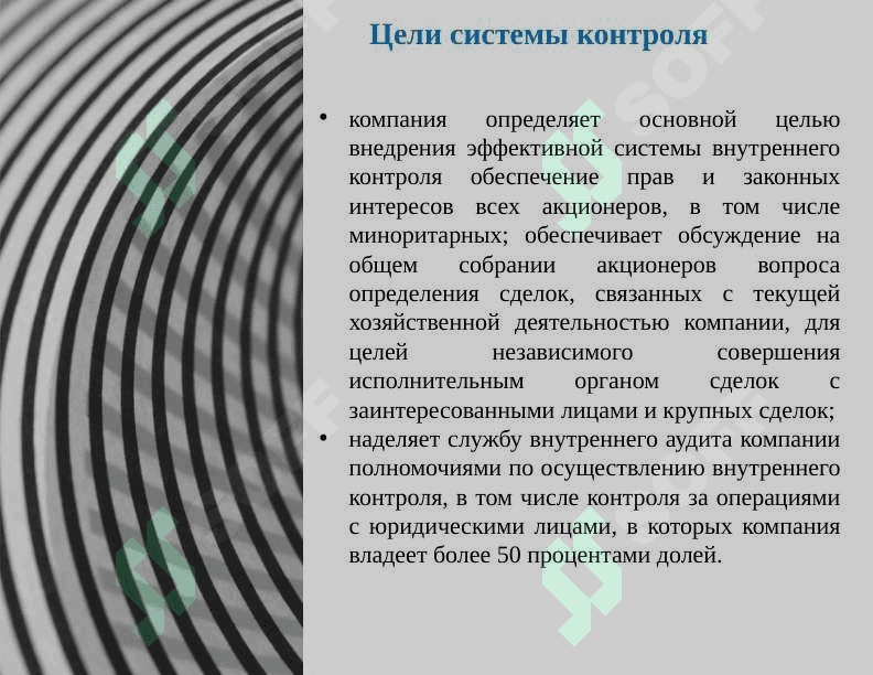 Система контроля в корпоративном управлении 4