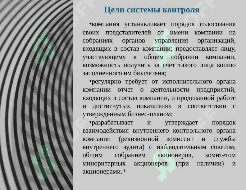 Система контроля в корпоративном управлении 5