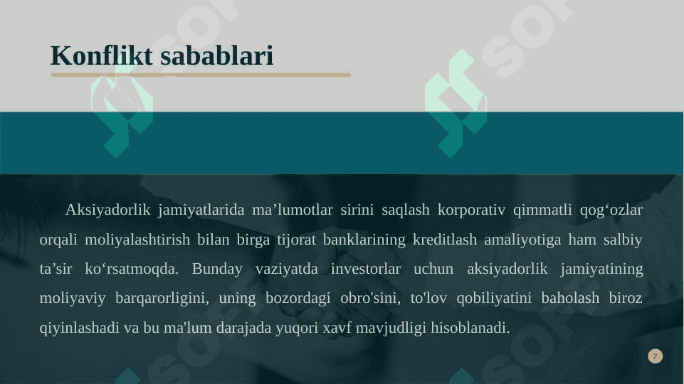 Korporativ nizolar va ularning oldini olish 7