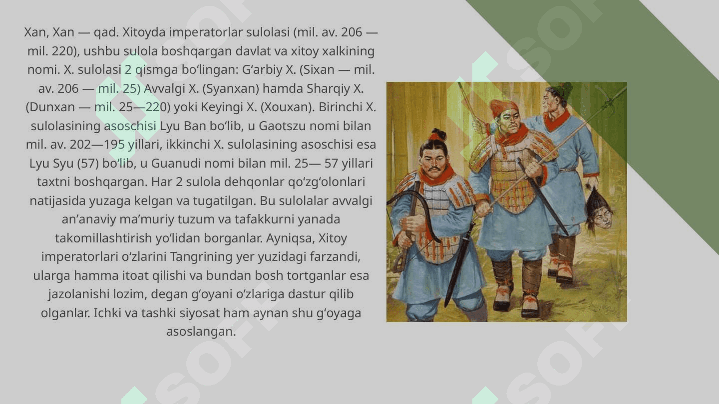 Sin va han Sulolalari 2
