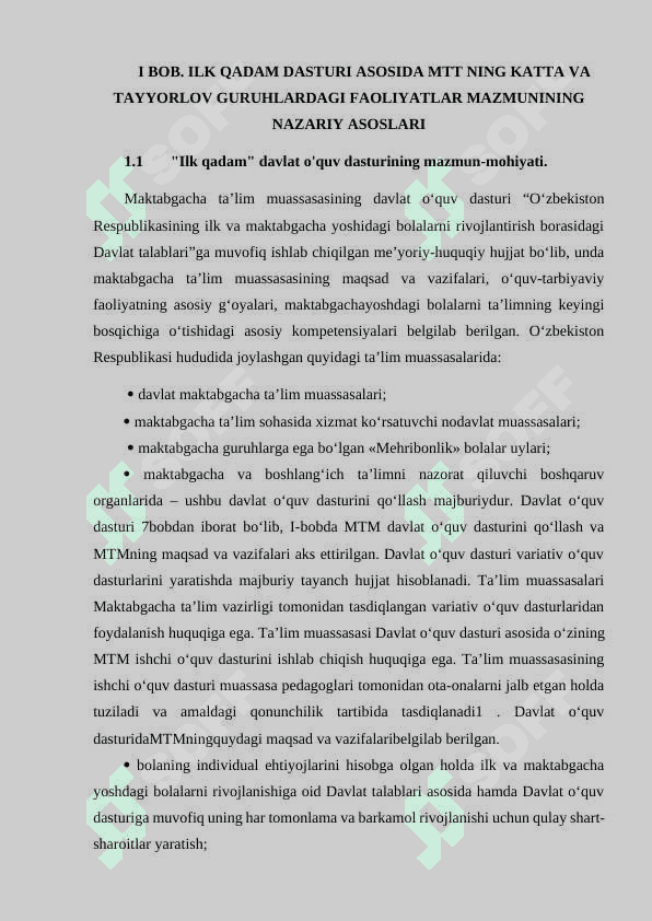 Maktabgacha taʼlim tashkilotida ilk qadam davlat dasturi asosida ishlash tartibi. 3