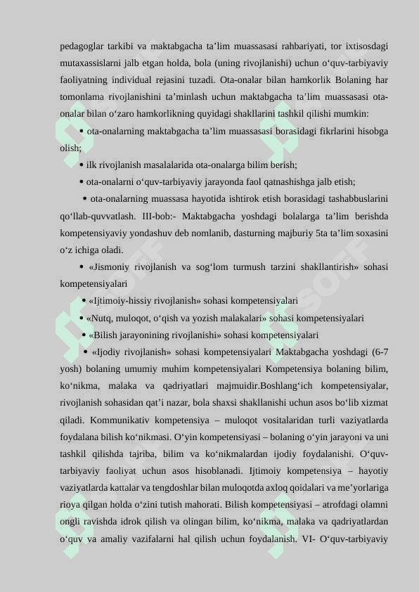 Maktabgacha taʼlim tashkilotida ilk qadam davlat dasturi asosida ishlash tartibi. 5