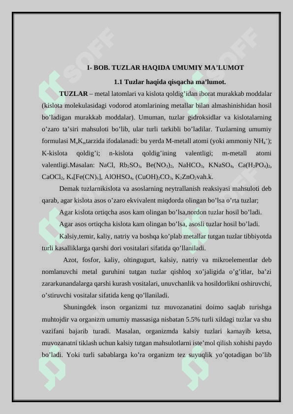 MAKTAB KURSIDA O’RTA TUZLAR MAVZUSIGA OID TAJRIBALAR O’TKAZISH METODIKASI 5
