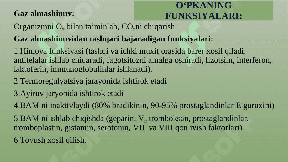 Nafas olish tizimining fiziologiyasi 5