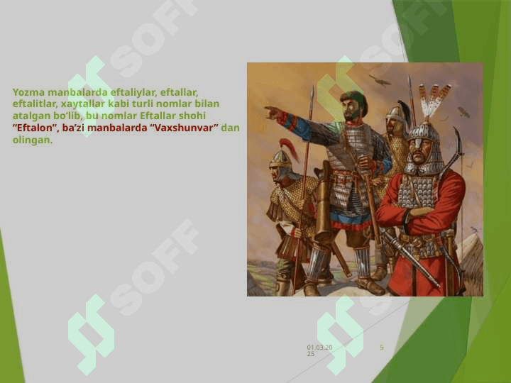 Eftallar davlati. Eftallar davridaijtimoiy-iqtisodiy va madaniy hayot 5