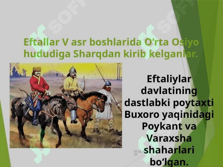 Eftallar davlati. Eftallar davridaijtimoiy-iqtisodiy va madaniy hayot 6