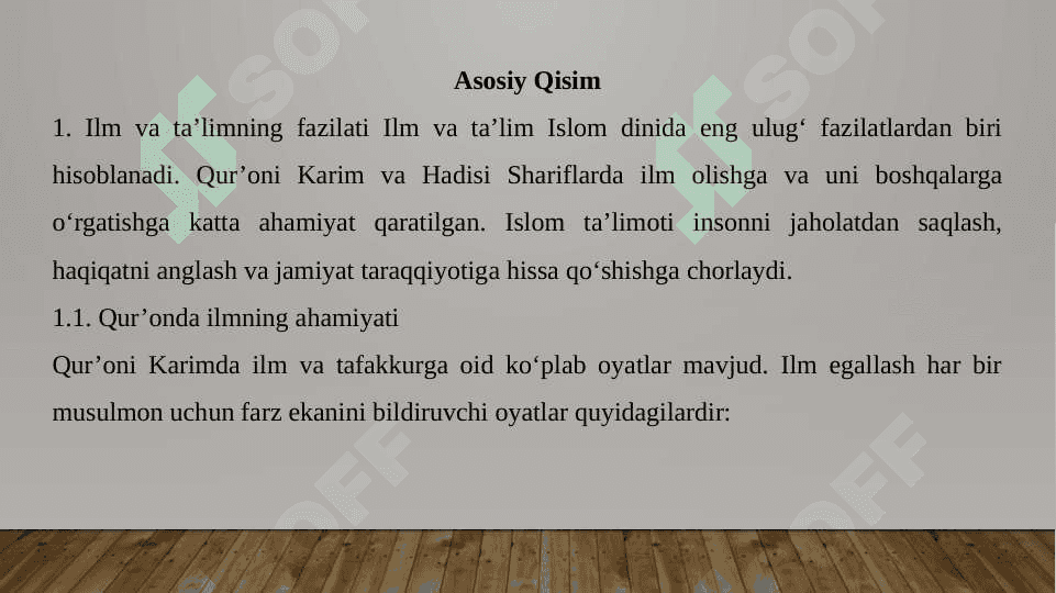 Qur'oni Karim va Hadisi shariflarda ta'lim -tarbiya masalalari 5