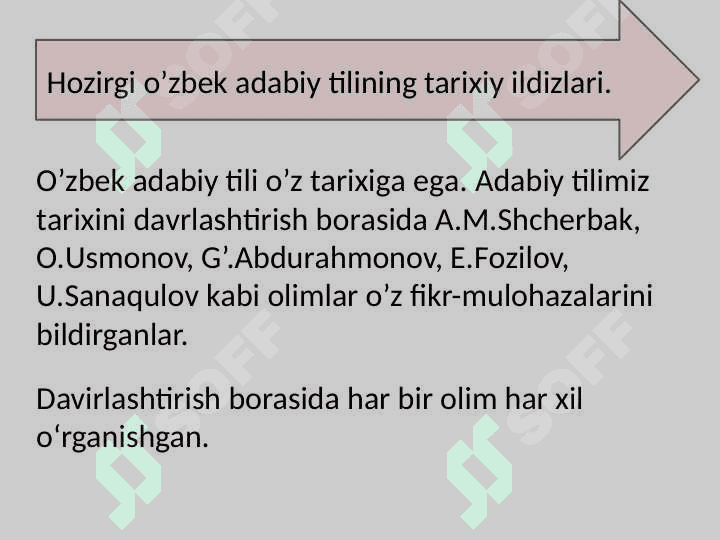 Hozirgi oʻzbek tilining tarixiy ildizlari va dialektal asoslari. 2