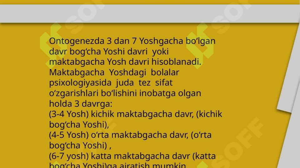 MAKTABGACHA YOSH DAVRIDA PSIXIK RIVOJLANISH XUSUSIYATLARI 2