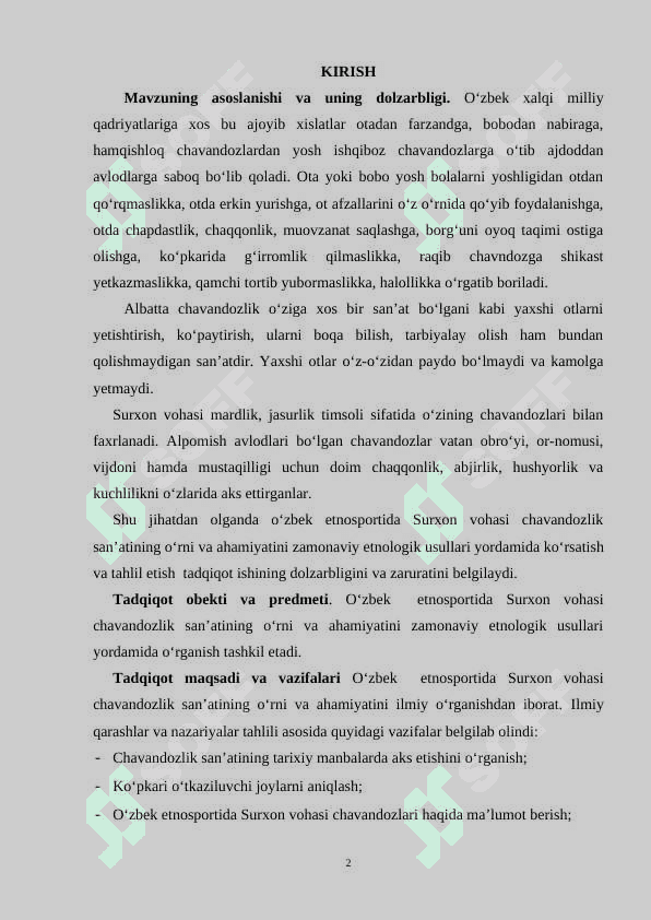 CHAVANDOZLIK SAN’ATI TARIXIY MANBALARDA 2