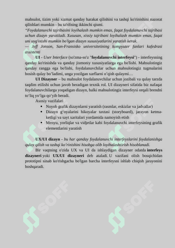 UI (foydalanuvchi interfeysi) va UX (foydalanuvchi tajribasi 3