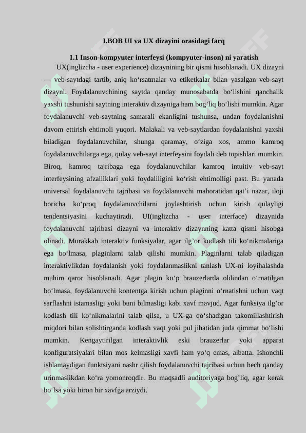 UI (foydalanuvchi interfeysi) va UX (foydalanuvchi tajribasi 4