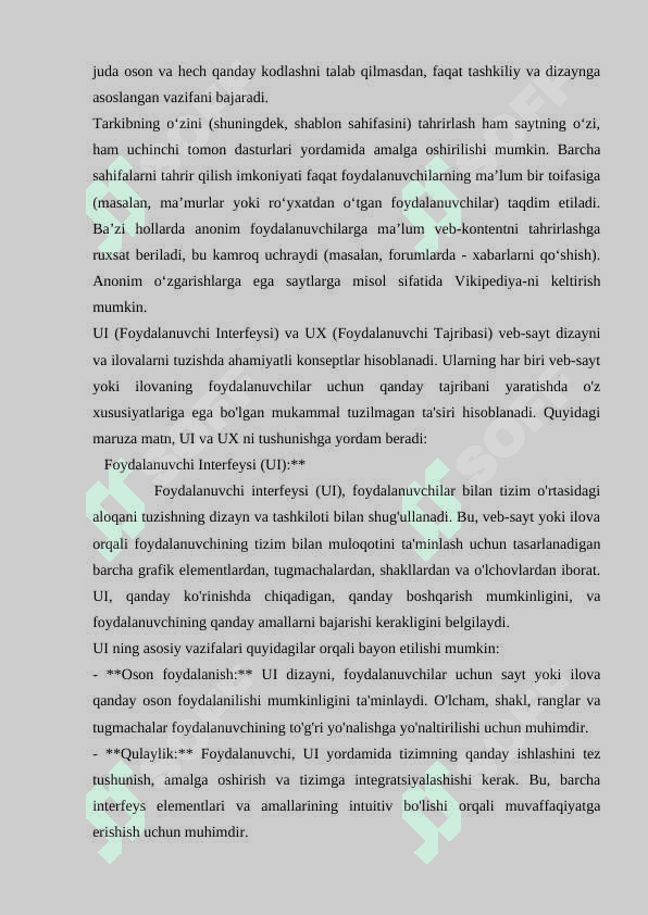 UI (foydalanuvchi interfeysi) va UX (foydalanuvchi tajribasi 7