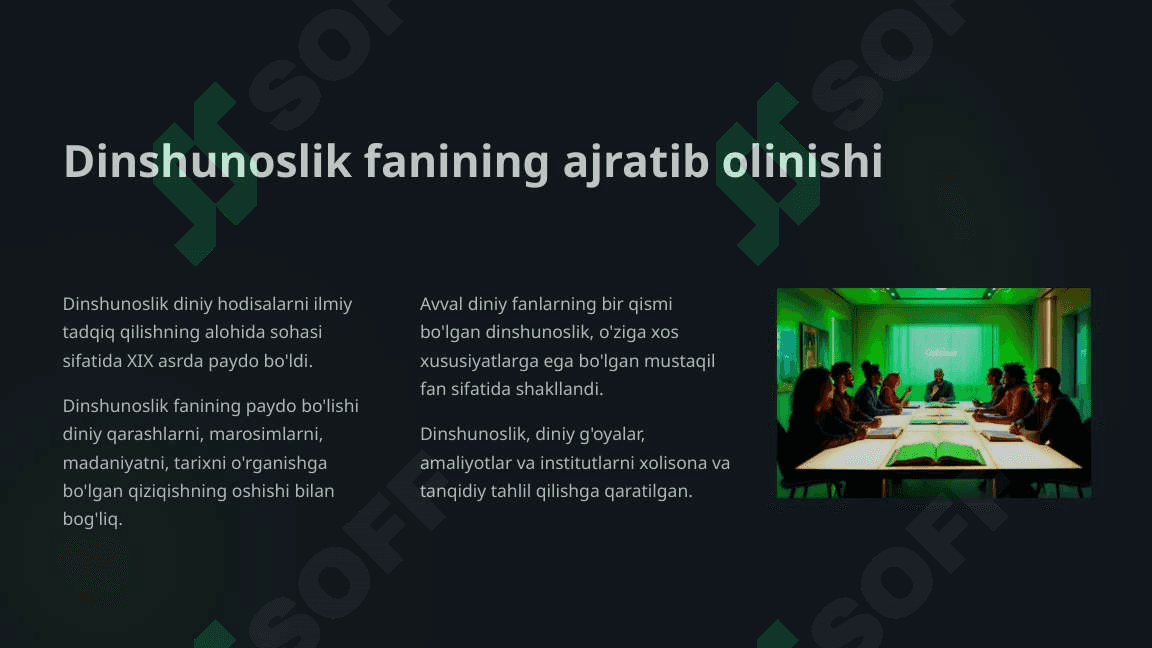 Dinshunoslik fanining vazifalari 4