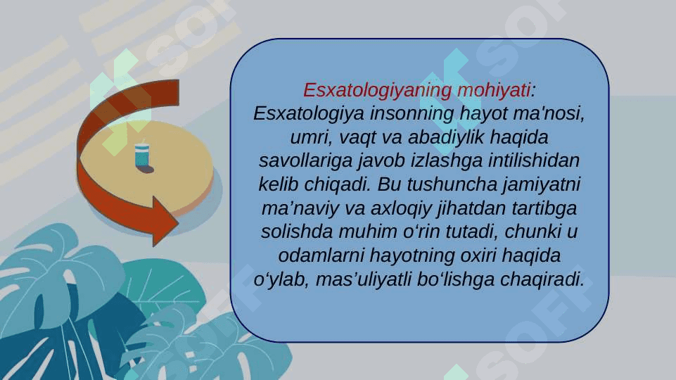 Esxatologiyaning mohiyati ( qiyomat va oxirat dunyosi ) 5