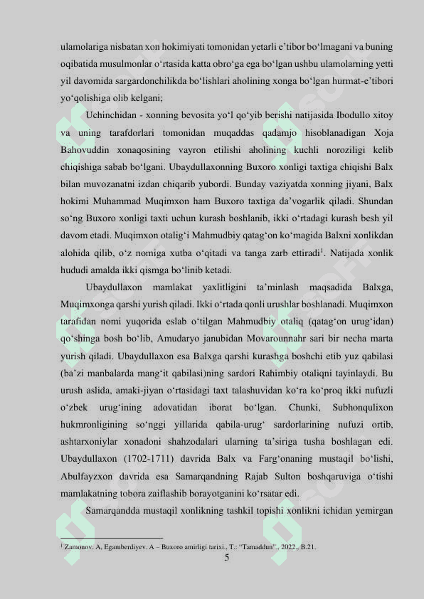 Buxoro amirligi tashkil topishi va siyosiy... .pdf Yuklandi 381 KB 5