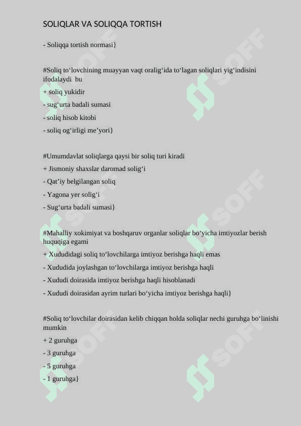 SOLIQ VA SOLIQQA TORTISH SAVOL VA JAVOBLARI docx 4