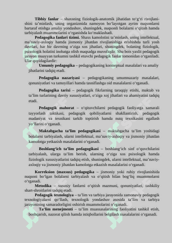 PEDAGOGIKA NAZARIYASI FANINING MAZMUNI  VA MOHIYATI, PREDMETI 4