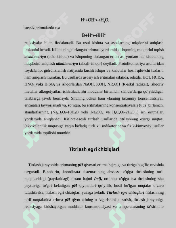 Titrimetrik analiz usullarining sinflanishi. 8