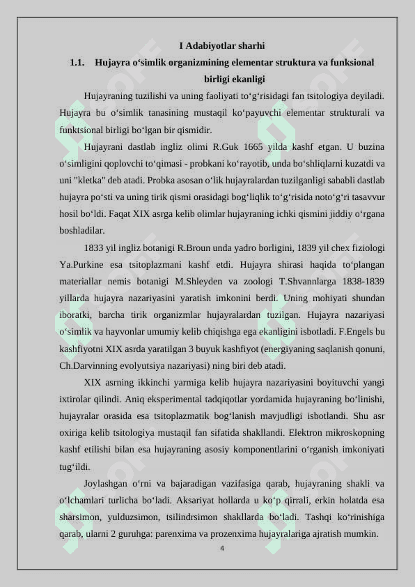 O’simlik hujayrasining tuzilishi 4