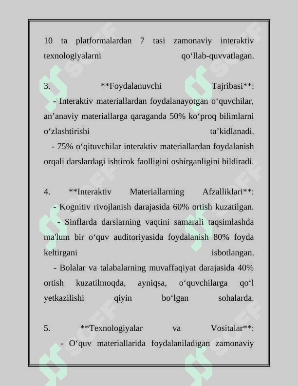 TALIM PLATFORMALARI VA ULARDAN FOYDALANISH 8