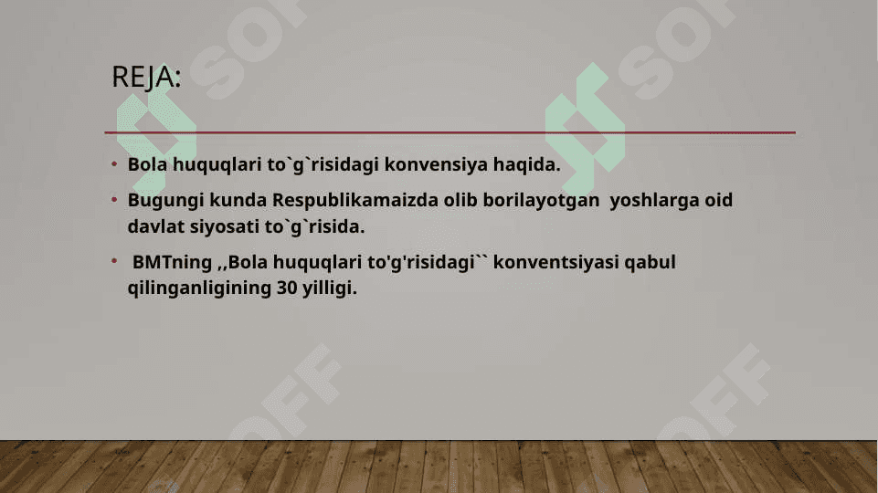BMT- ning ,,Bola huquqlari to`g`risidagi konvensiyasi 2