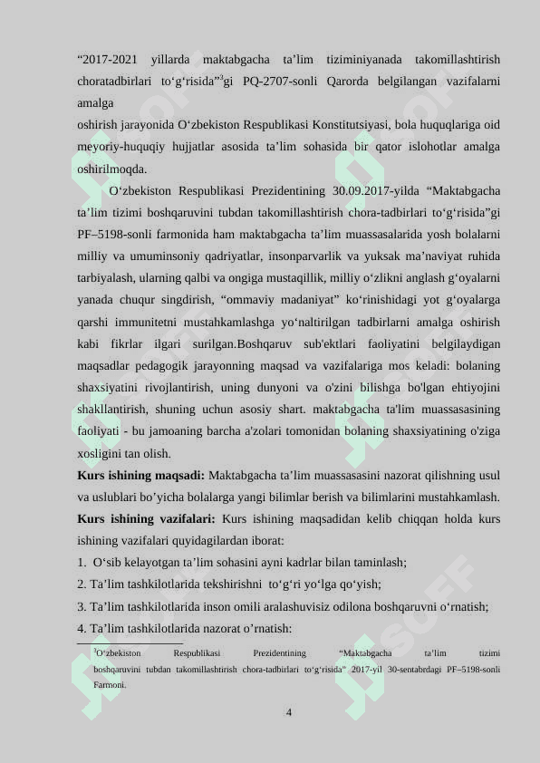 MAKTABGACHA TA’LIM MUASSASASINI  YALPI TEKSHIRISHNING ASOSIY SHAKILLARI 4