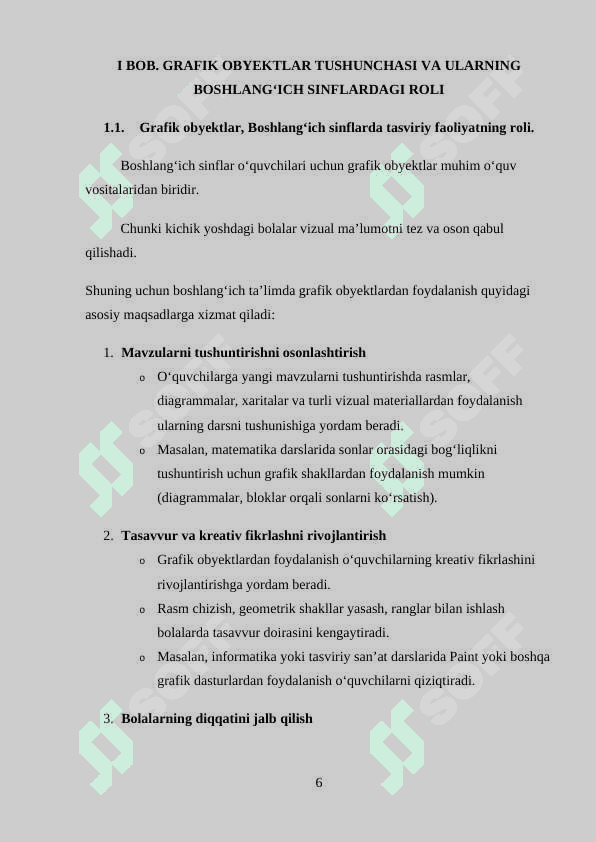 GRAFIK KO‘RINISHDAGI OBYEKTLAR USTIDA ISHLASH 6
