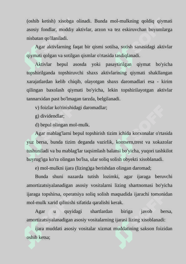 Yuridik shaxslarning mol-mulk soligi bo’yicha imtiyozlar. 7