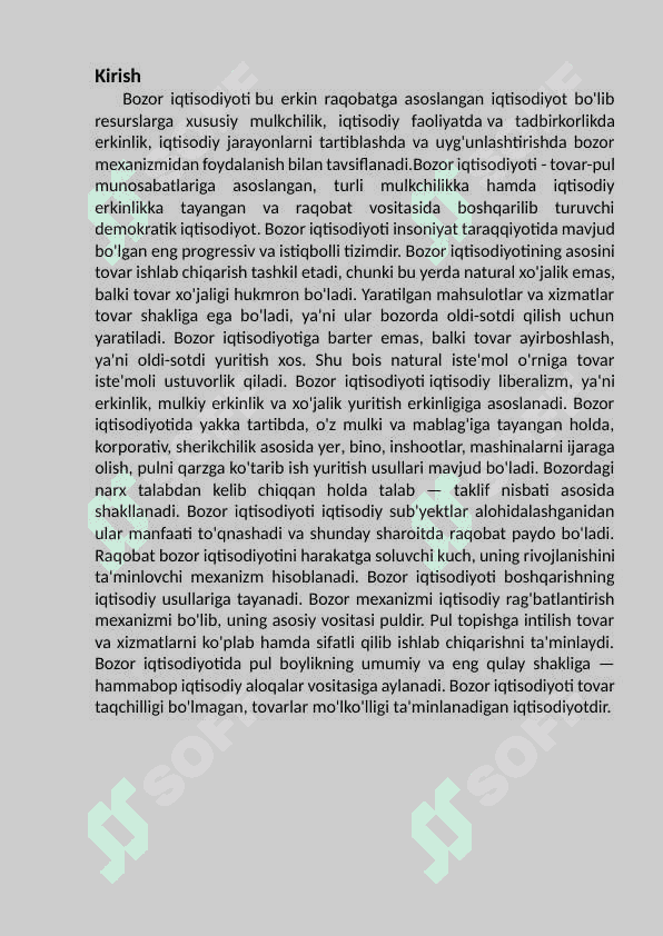 Zamonaviy bozor sharoitida oligopolliyaning                               o’rni. 2