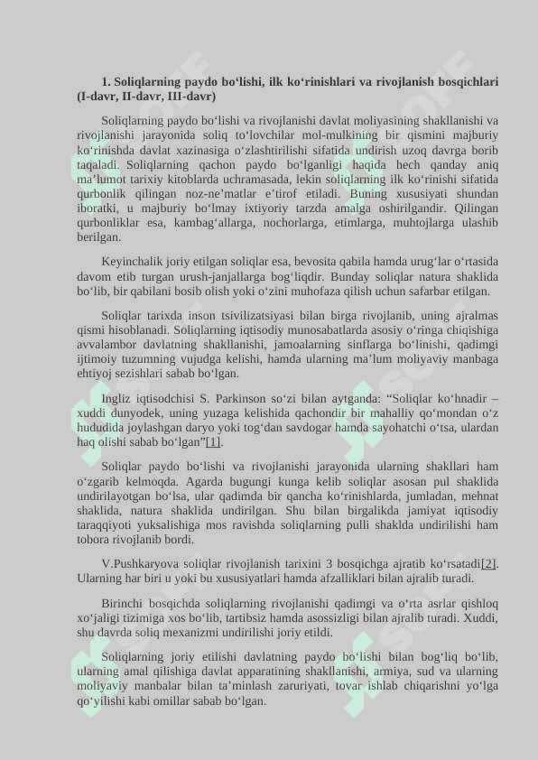 O’RTA ASRLARDA SOLIQ MUNOSABATLARINING RIVOJLANISHI 2