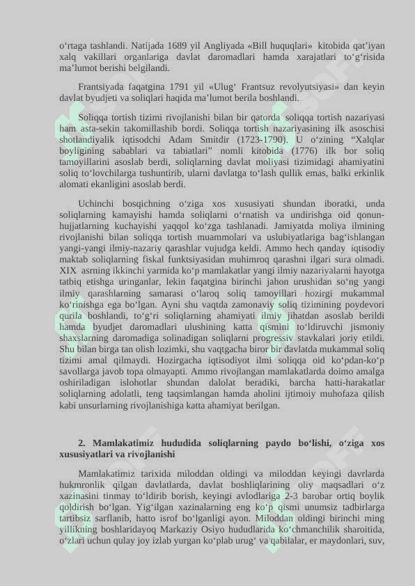 O’RTA ASRLARDA SOLIQ MUNOSABATLARINING RIVOJLANISHI 4