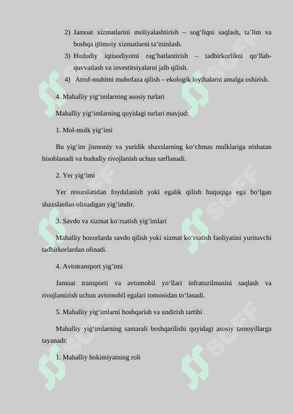Soliq va soliqqa tortish fanidan kurs ishi 7
