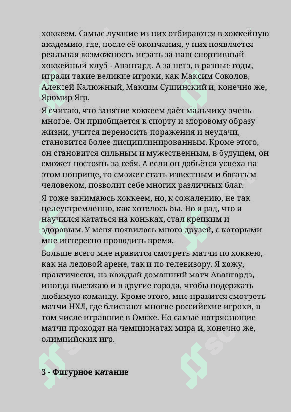 Мой любимый вид спорта. 4