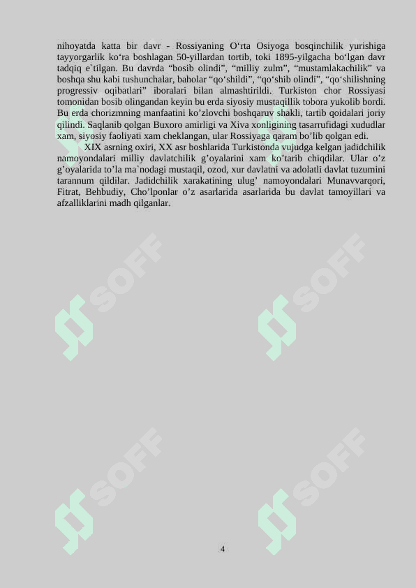 SHARQSHUNOSLAR TOMONIDAN O‘RTA OSIYO 4