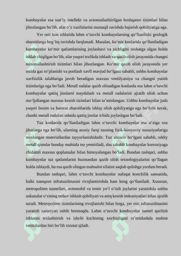 Lahm oʻtuvchi kombaynlar elektr ta'minoti 4