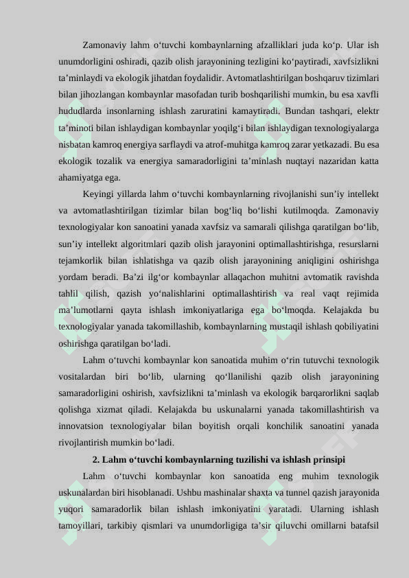 Lahm oʻtuvchi kombaynlar elektr ta'minoti 5