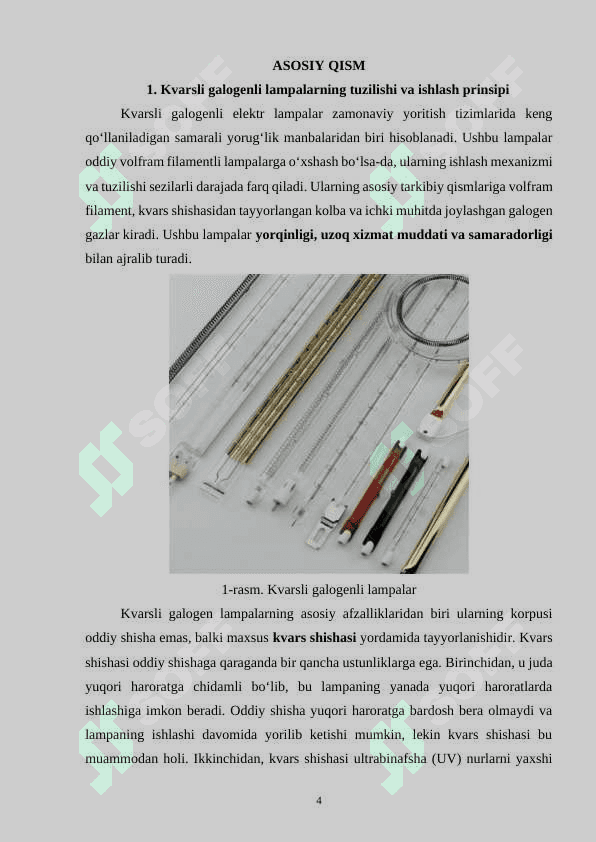 Kvarsli galogenli elektr lampalar 4