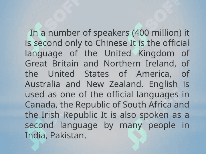 English as a word language 4
