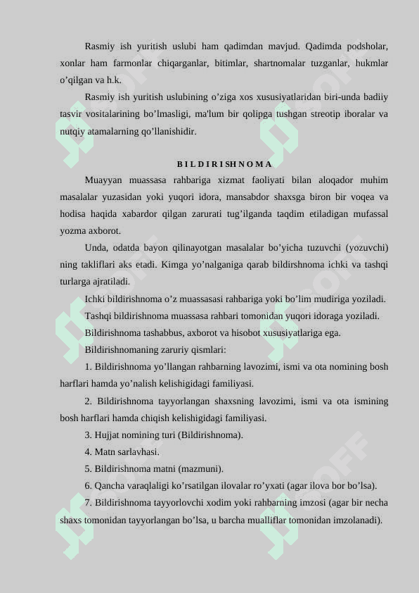Rasmiy ish yuritish uslubi 2