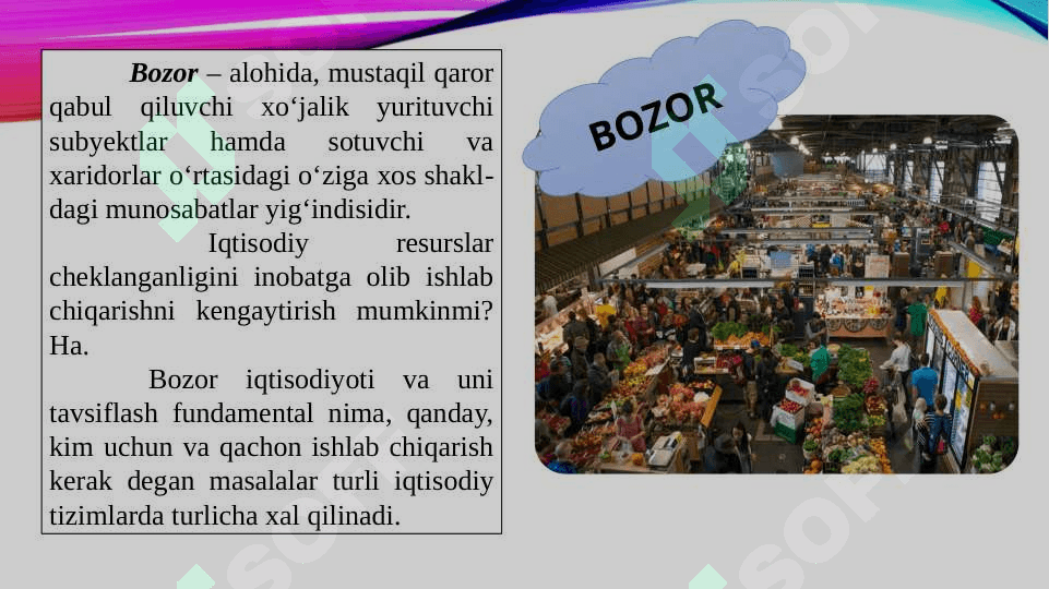 Iqtisodiyotni tartibga solishda bozor mexanizmi 2