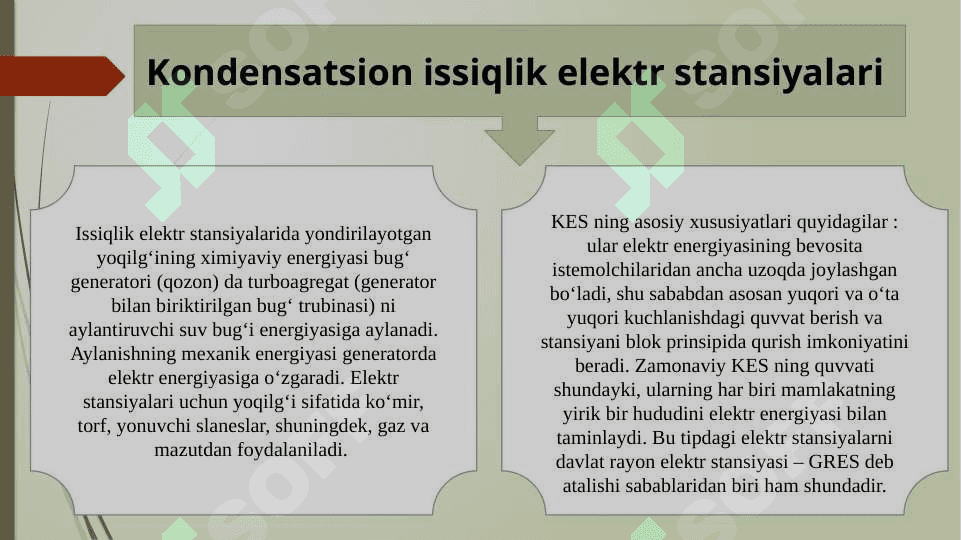 Issiqlik elektr stansiyalari 2