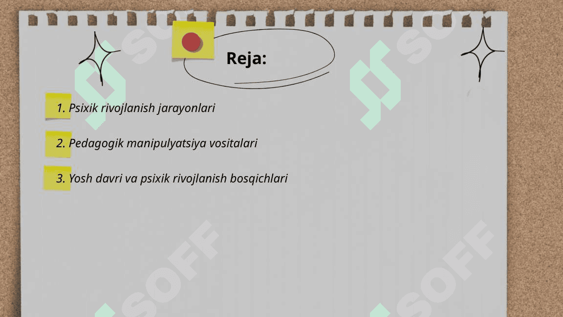 Yosh va pedagogik psixologiya fanining tadqiqot sohasi va muammolari. Psixik rivojlanish va uni davrlashtirish muammosi 2