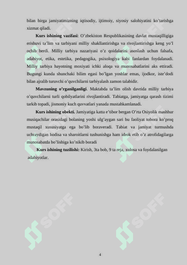BOSHLANG`ICH TA`LIM FANLARINI O`QITISH JARAYONIDA SHARQ MUTAFAKKIRLARI MEROSIDAN FOYDALANISH (O`QISH, ODOBNOMA, ATROFIMIZDAGI OLAM VA MATEMATIKA DARSLARI 4