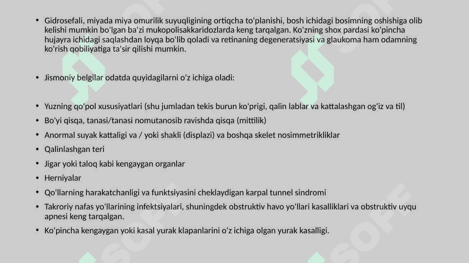Mukopolisaxaridozlar 6