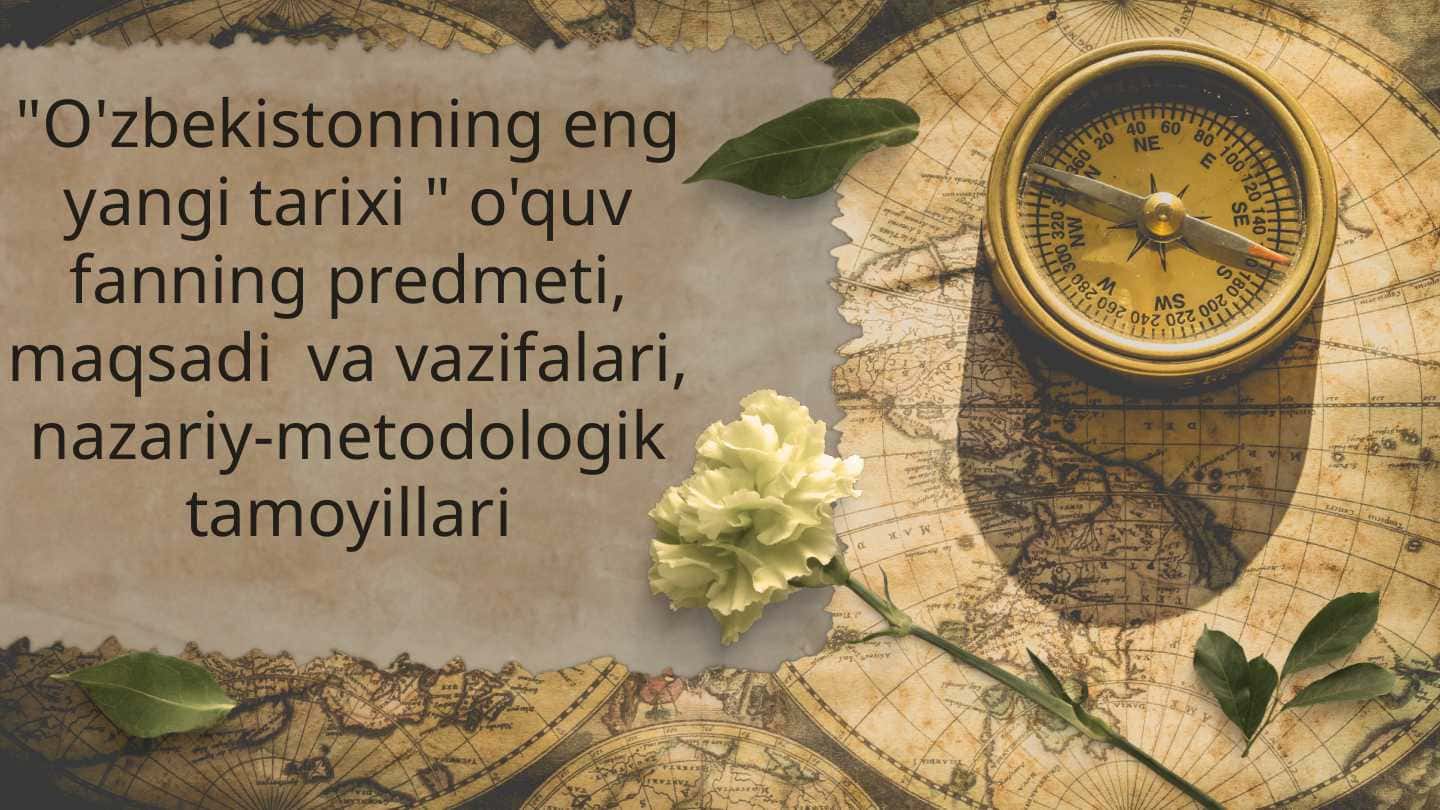 O'zbekistonning eng yangi tarixi
