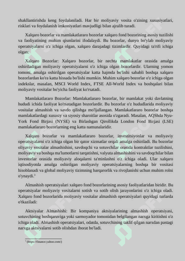XALQARO FOND BOZORI OPERATSIYALARI 5